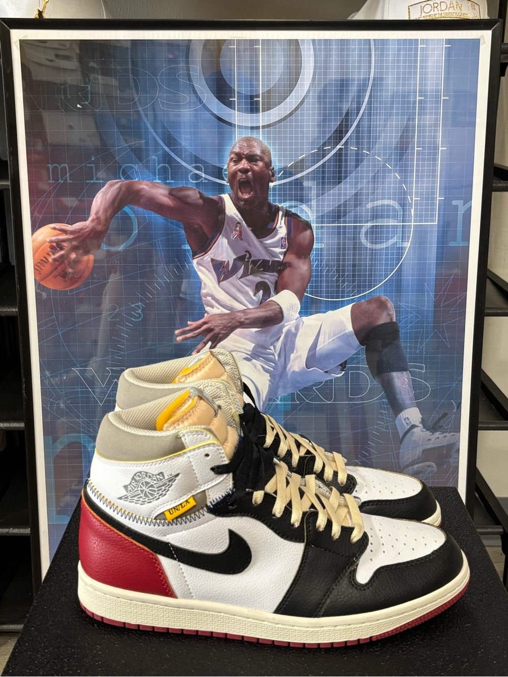 Size 9.5- Nike Air Jordan 1 Retro High OG Union Los Angeles Black Toe BV1300-106